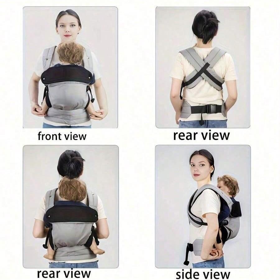 Baby Carrier Backpack Lightweight Breathable Two-In-One Front & Back Carry Newborn Baby Carrying Bag for Outdoor Use