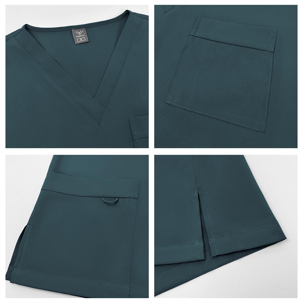 Women's Summer Thin Stretch Quick-Dry Scrubs Breathable and Comfortable