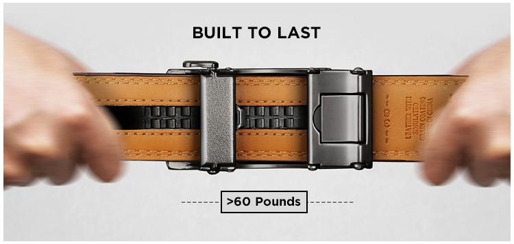 [Can be cut short]Mens Belt Leather Ratchet casual automatic buckle belt Modern Men's Buckle Belt For Men Designer Belt Dress and with Adjustable Buckle for Men's Wear Gift Textured/TikTokShopBacktoSchool/business belt/premium belt for men/Outdoorfun