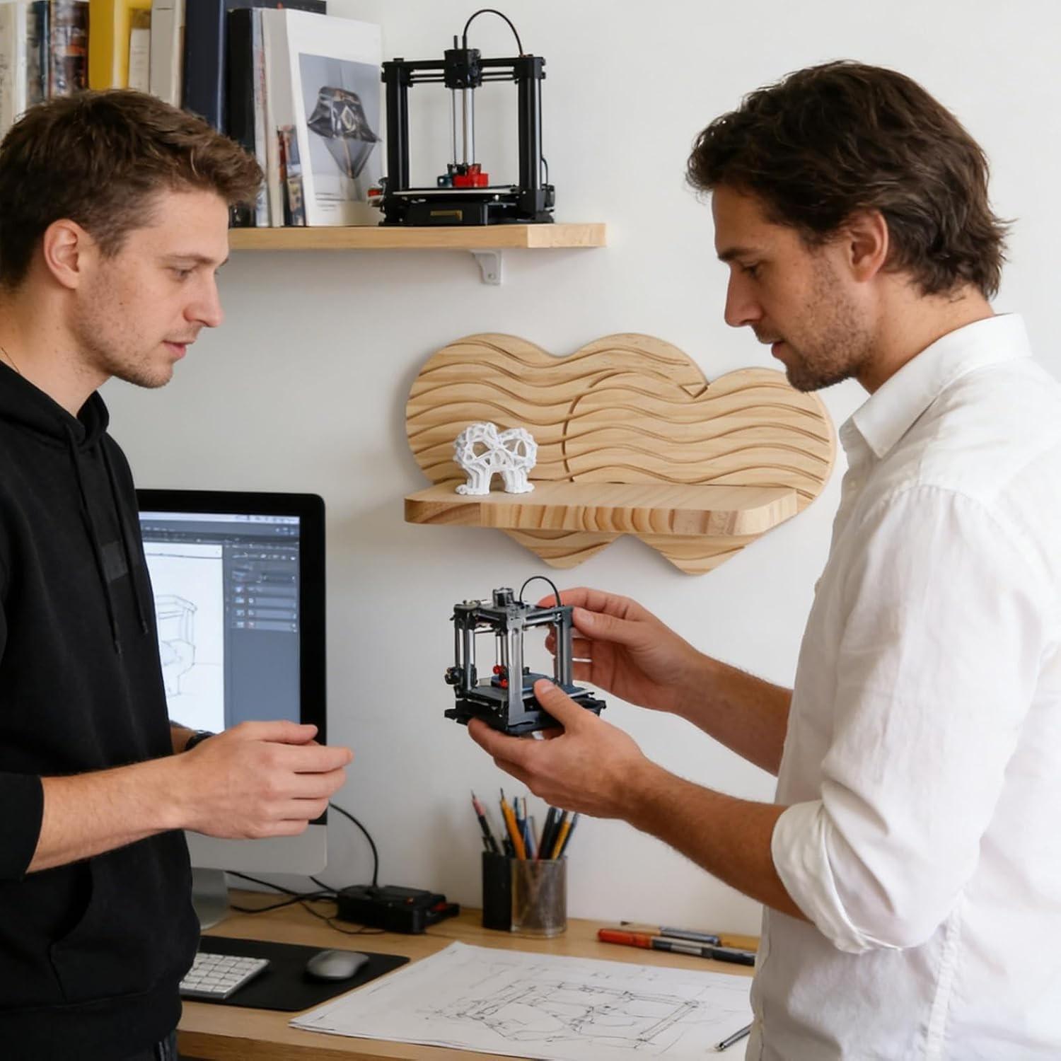 Universal Wall-Mounted Floating Shelf, Wooden Rustic Storage Display Rack, Durable Shelving for Bedroom, Living Room, Bathroom, Kitchen, Office