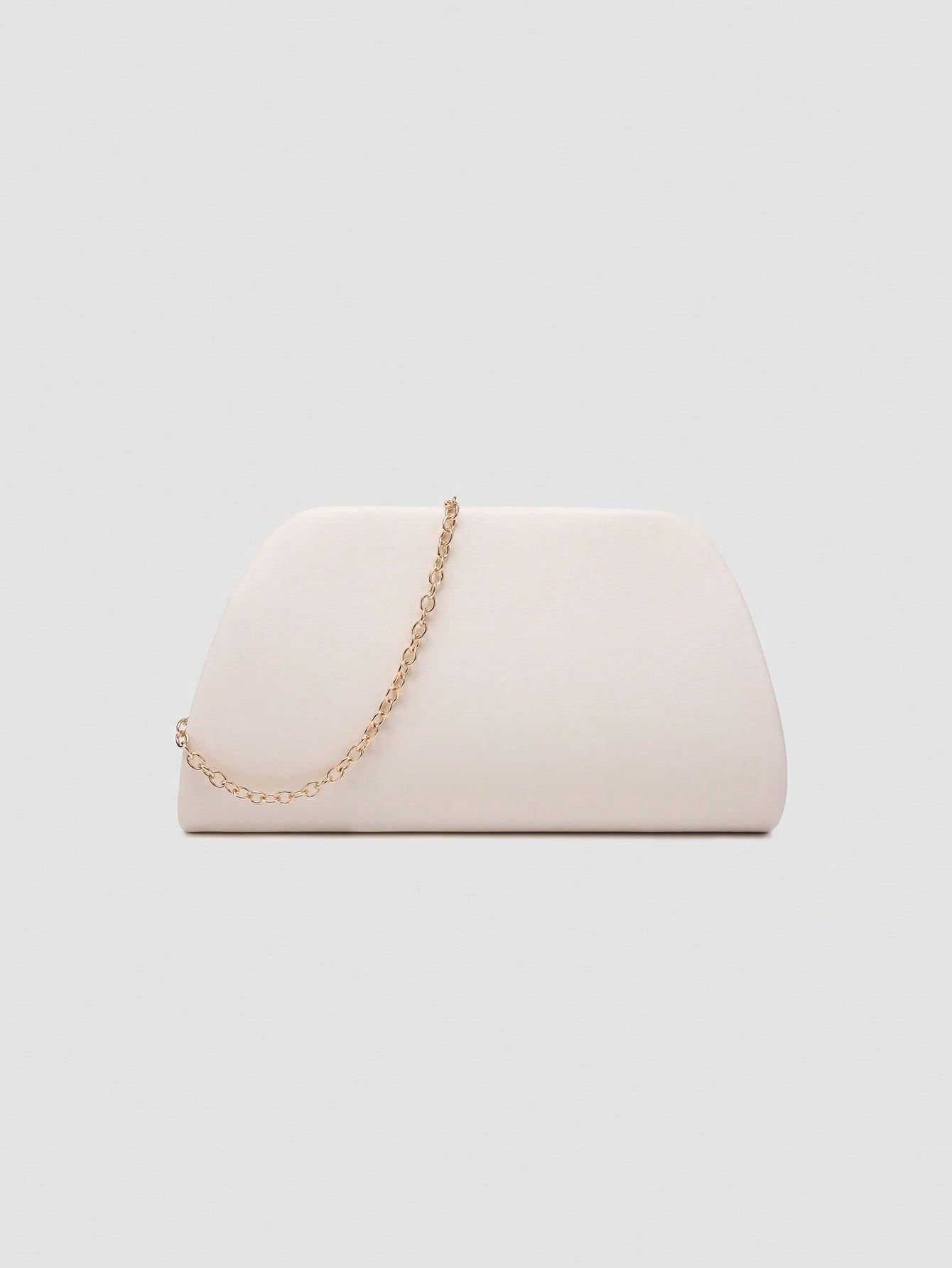 Women's Elegant Evening Clutch Bag with Detachable Chain Strap, Perfect for Weddings & Parties, Fashion Accessory for Special Occasions