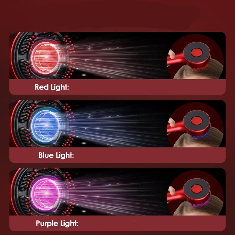 Scalp Massage Comb, Hair Oil Dispenser Roller Ball Oil Applicator, Hair Scrubber 3-Color Light Hair Care Tool for Relaxing, Chrismas Gift Scalp Massage Comb, Hair Oil Dispenser Roller Ball Oil Applicator, Hair Scrubber 3-Color Light Hair Care Tool for Relaxing, Chrismas Gift