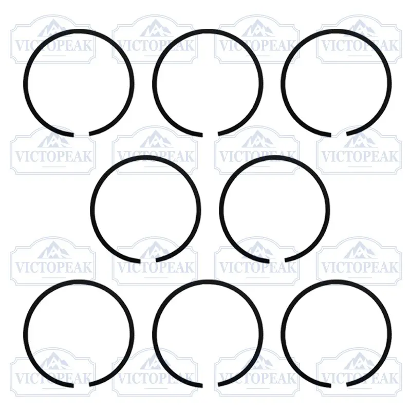 Victopeak 8Pcs Piston Rings Set for 40-5 44-5 Brush Cutter Engine, 40F-5 44F-5 Grass Trimmer 40mm 44mm Piston Ring, Garden Power Tool Replacement Parts