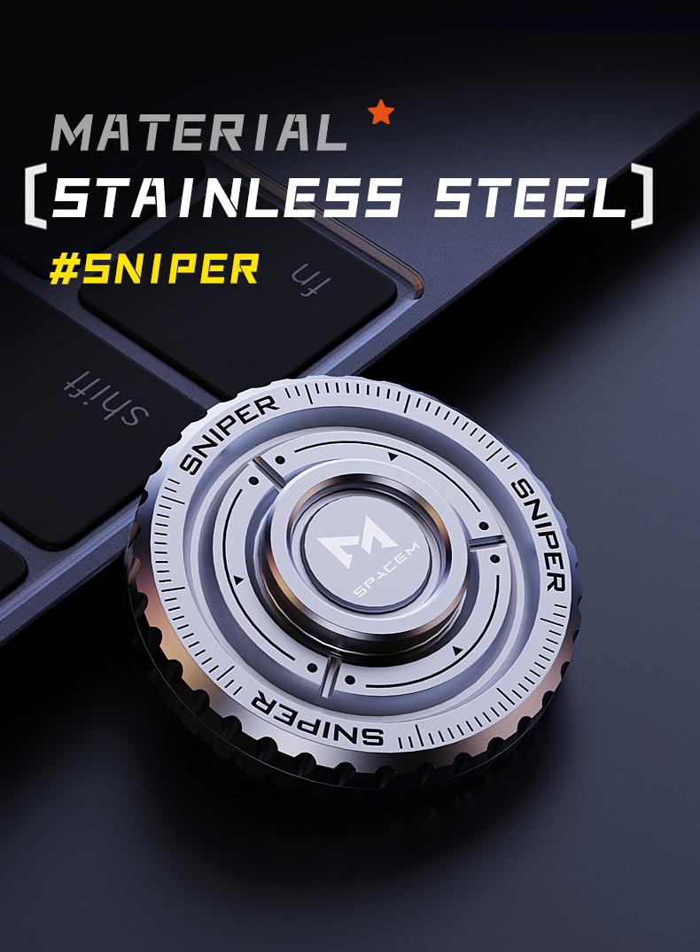 fidget spinner, Stress Relief Fidget, fingertip ratchet play method,push coin gameplay, multi - play combination toy, EDC toys, stainless steel material, Steel Finger Slider, Halloween gifts, Christmas party gifts, Party Favors