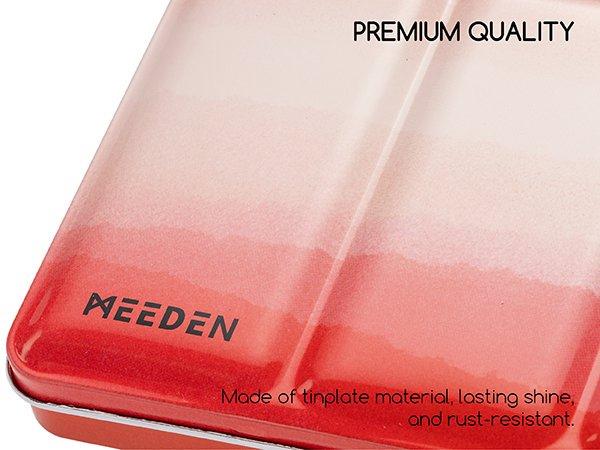 MEEDEN Empty Watercolor Tin Palette: Portable Watercolor Palette Paint Case with 48 Half Pans - Metal Watercolor Palette Tin Box with Lid for Artist Student Adults MEEDEN Empty Watercolor Tin Palette: Portable Watercolor Palette Paint Case with 48 Half Pans - Metal Watercolor Palette Tin Box with Lid for Artist Student Adults