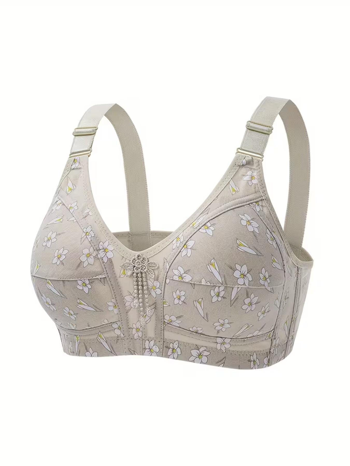 Ultimate Comfort Wireless Bra Set, Fashionable Print Design, Medium Support, Full Coverage, Casual Style, All Seasons, Everyday, Multiple Sizes Available, Underwear