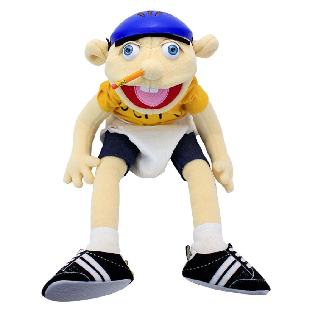 100% Brand New 30cm Jeffy Hand Puppet - Soft Adorable Stuffed Stuffedtoy, Sml Jeffy Family Figure, Zombie Boy Character, Feebee Doll for Classic & Novelty Toys Collection