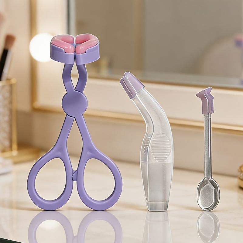 3-Piece Contact Lens Removal Tool Set, Ergonomic Tweezers and Insertor, Suitable for Soft and Hard Lenses, Ideal for Daily Use and Travel