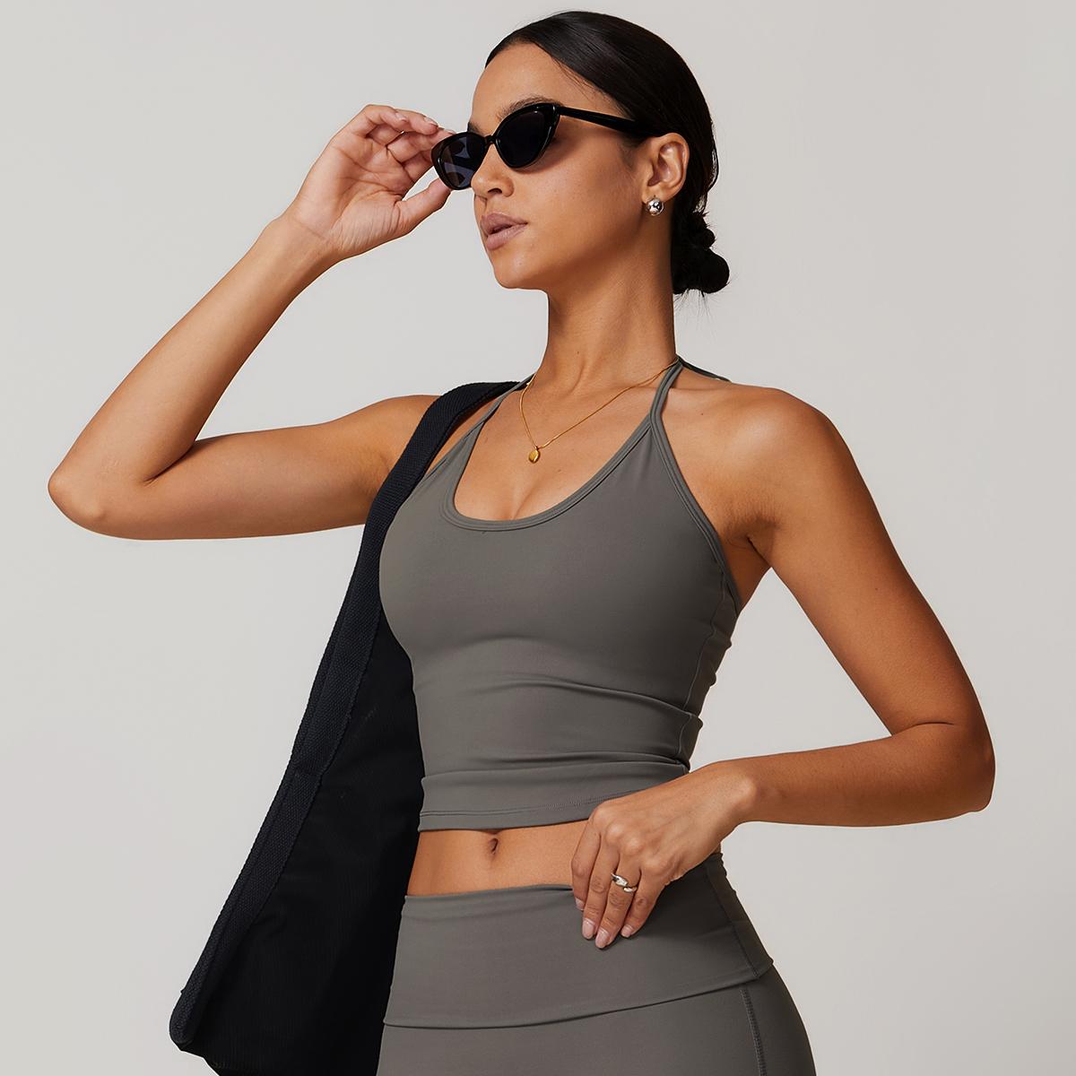 MASKERT Women's Yoga High Elasticity Tank Top Buttery Soft Home Commuting Activewear for Yoga Gym & Fitness MASKERT Women's Yoga High Elasticity Tank Top Buttery Soft Home Commuting Activewear for Yoga Gym & Fitness