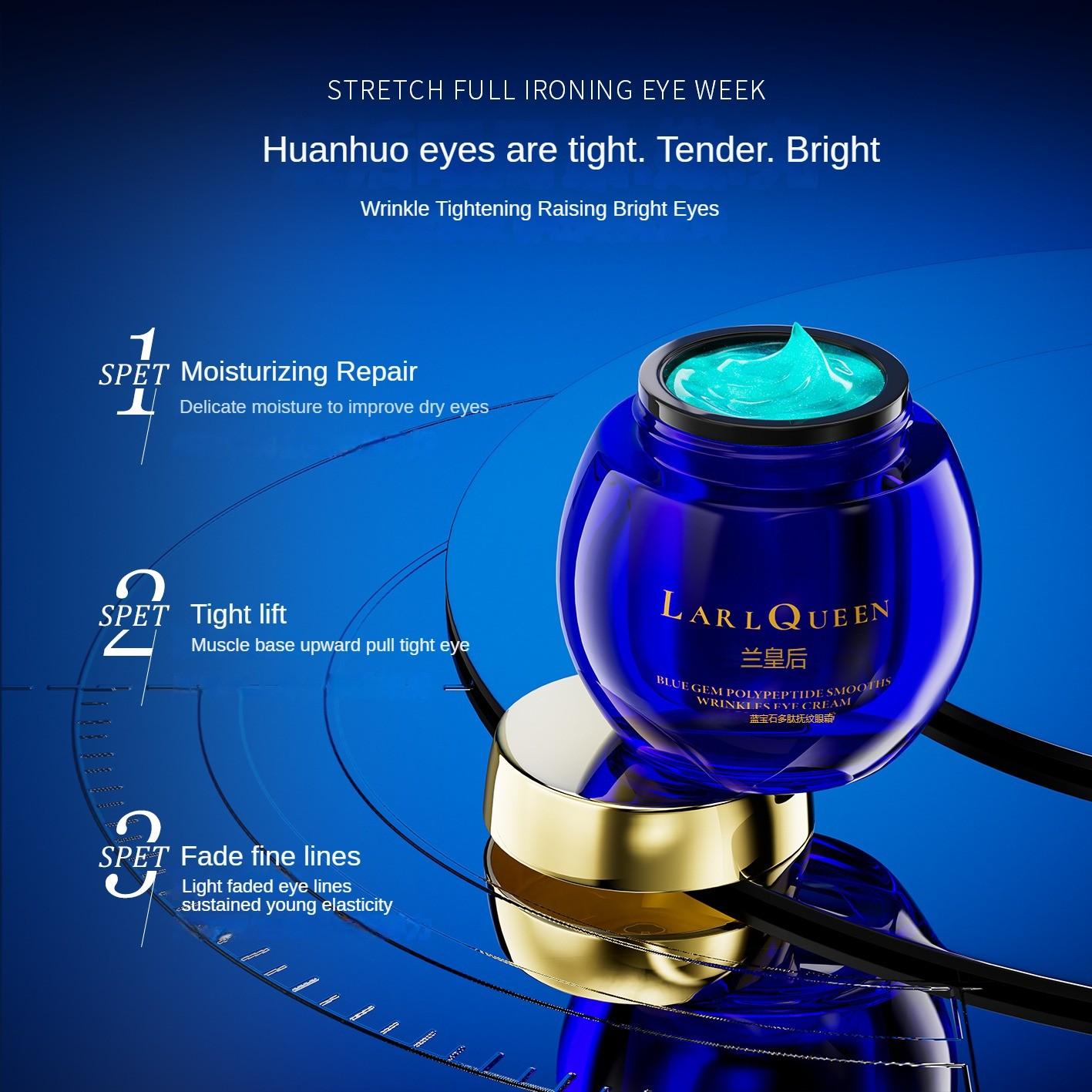 Blue Sapphire Eye Cream, Moisturizing Eye Cream, Lifting and Firming Eye Care Product for Women & Men, Daily Skincare Product for Daily Use