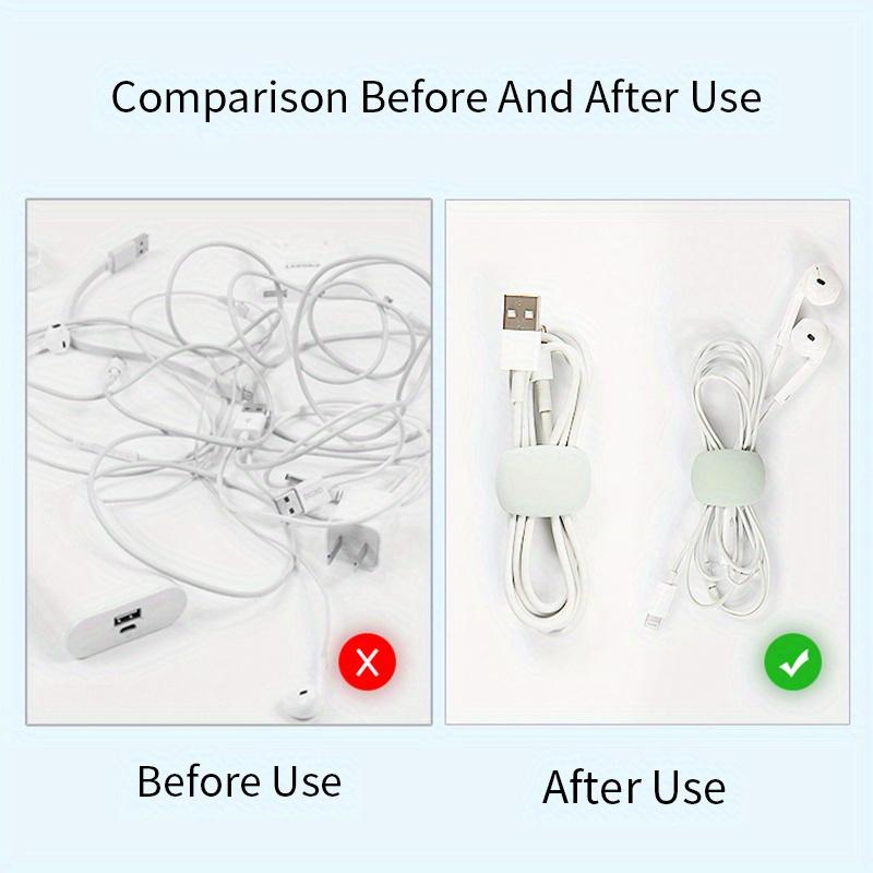 6/12pcs Mix And Match New Cable Storage Organizer, Data Cable Storage Buckle, Travel Data Cable Hub, Earphone Charging Cable Winding Storage Buckle, Simple Multi-Functional Winding Buckle