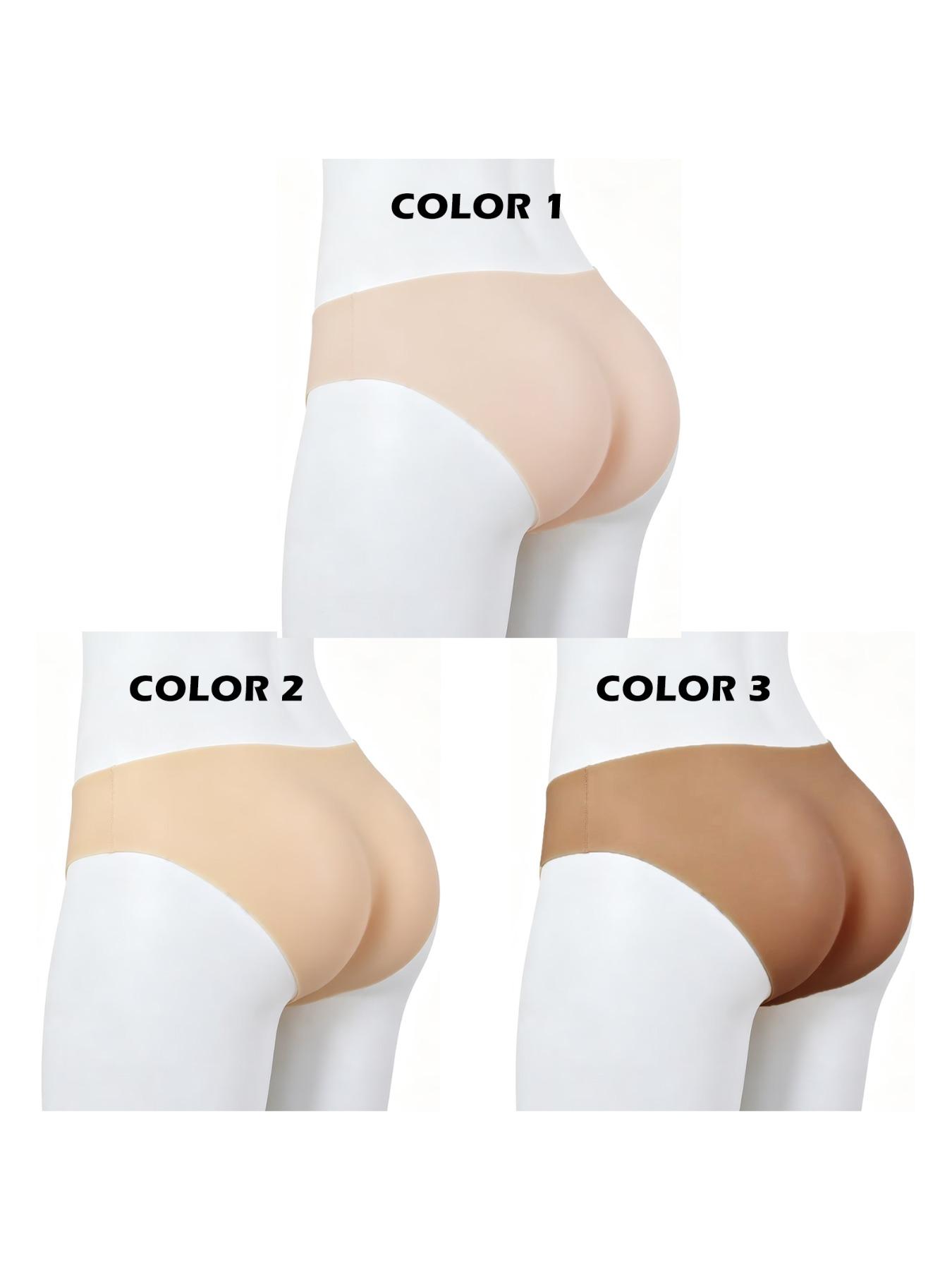 Womens No Seam Silicone Butt Lifting Panties Body Shaper Thickened Hip Enhancer for S Shape Body Confidence