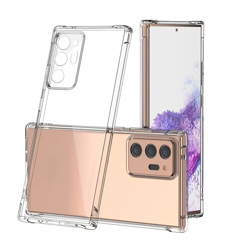 Transparent Cover for Samsung for galaxy Note 10, Note 10+, Note 20, And Note 20 Ultra That Is Shock-Resistant.