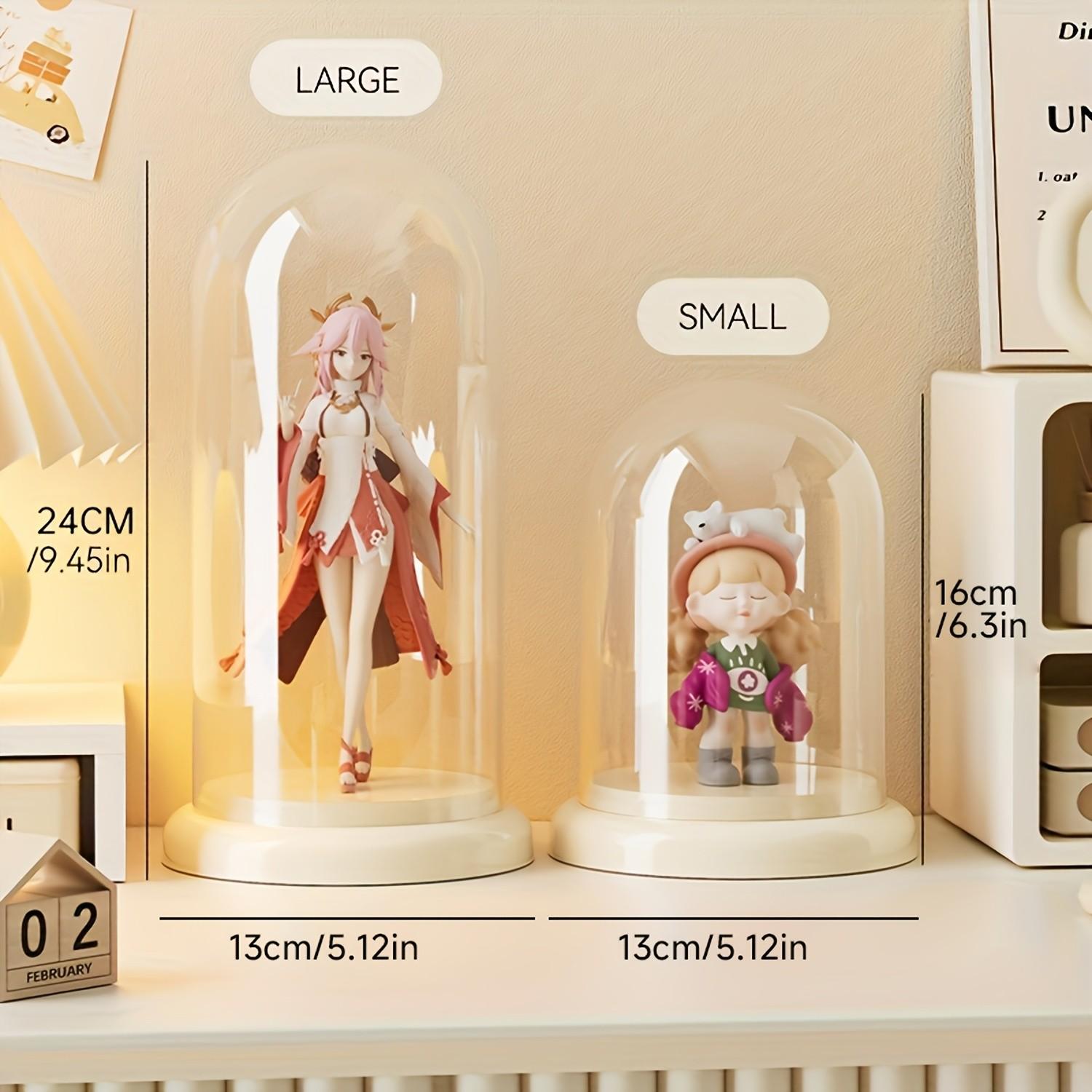 Handheld Display Case, Transparent Plastic Storage Box, Dustproof Waterproof Organizer, Ideal for Collectibles, Collectible Figurines & Decorative Items, Cute Collectible Figurines