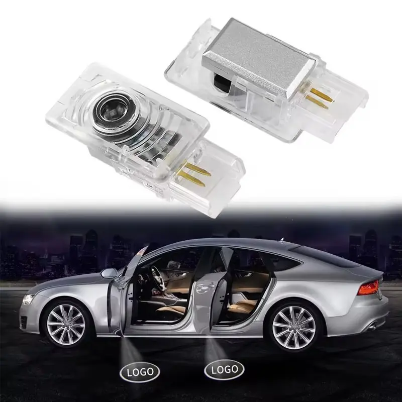 2pcs Cadillac Welcome Light Xt4/xt5/xt6/ats/xts/ct5/ct6, HD Projection LED Door Light, Easy Install, Car Party Decor, Vehicle Accessories