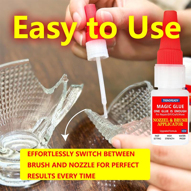 2PCS Magic Super Glue for DIY Hacks – Ultra Strong, Fast Dry, Clear Adhesive, Perfect Repair Tool for Crafts, Shoes, Nails, Wood, Plastic, Metal, Glass, Leather