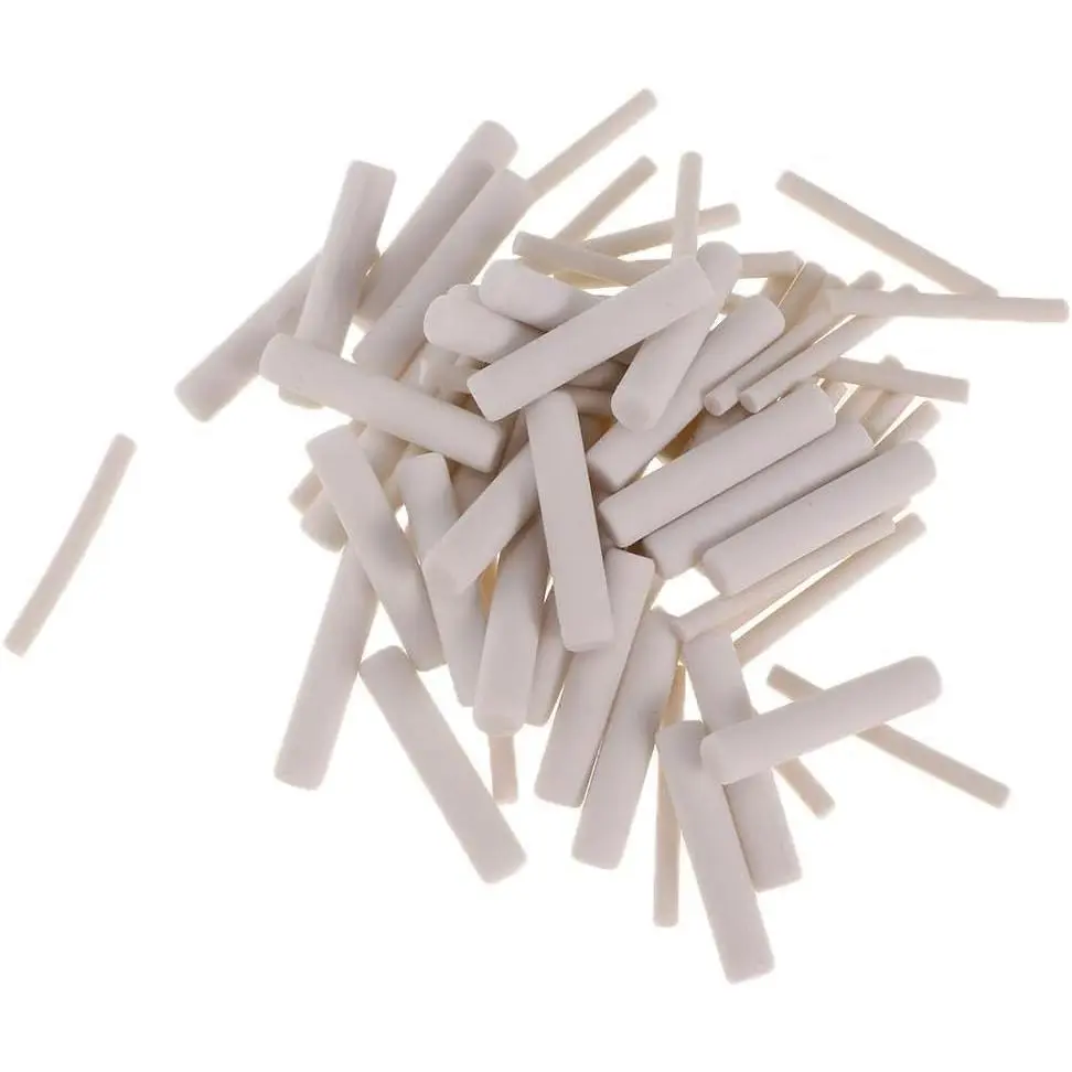 50 count White Rubber Eraser Refill with Erasers 5 * 25mm,Eraser Pen Suitable for School/Office Lovely and Attractive Mechanical Pencil Refills,Standard Pencil Erasers