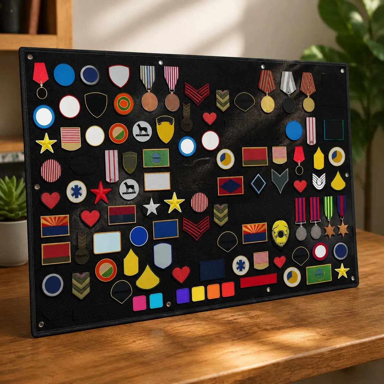 Tactical Foldable Patch Display Panel Military Patch Holder Board for Army Gear 42.5x27.5 inch 108x70 cm BlackGift