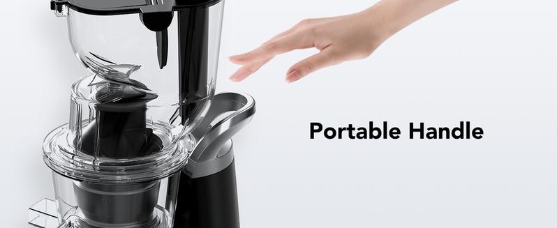 Cold Press Juicer, Whole Vertical Juicer, Slow Masticating Juicer Machines, with Big Wide 83mm Chute, Cold Press Juicer for Whole Fruits and Vegetables, Juicer Machine BPA-Free