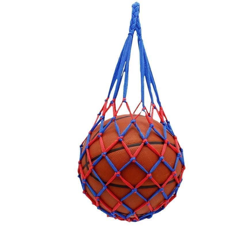 1count Ball Net Bag Basketball Tote Bag Youth Football Net Outdoor Sports Nylon Mesh Storage Ball Type Thickened Net Bag Ball Calcio