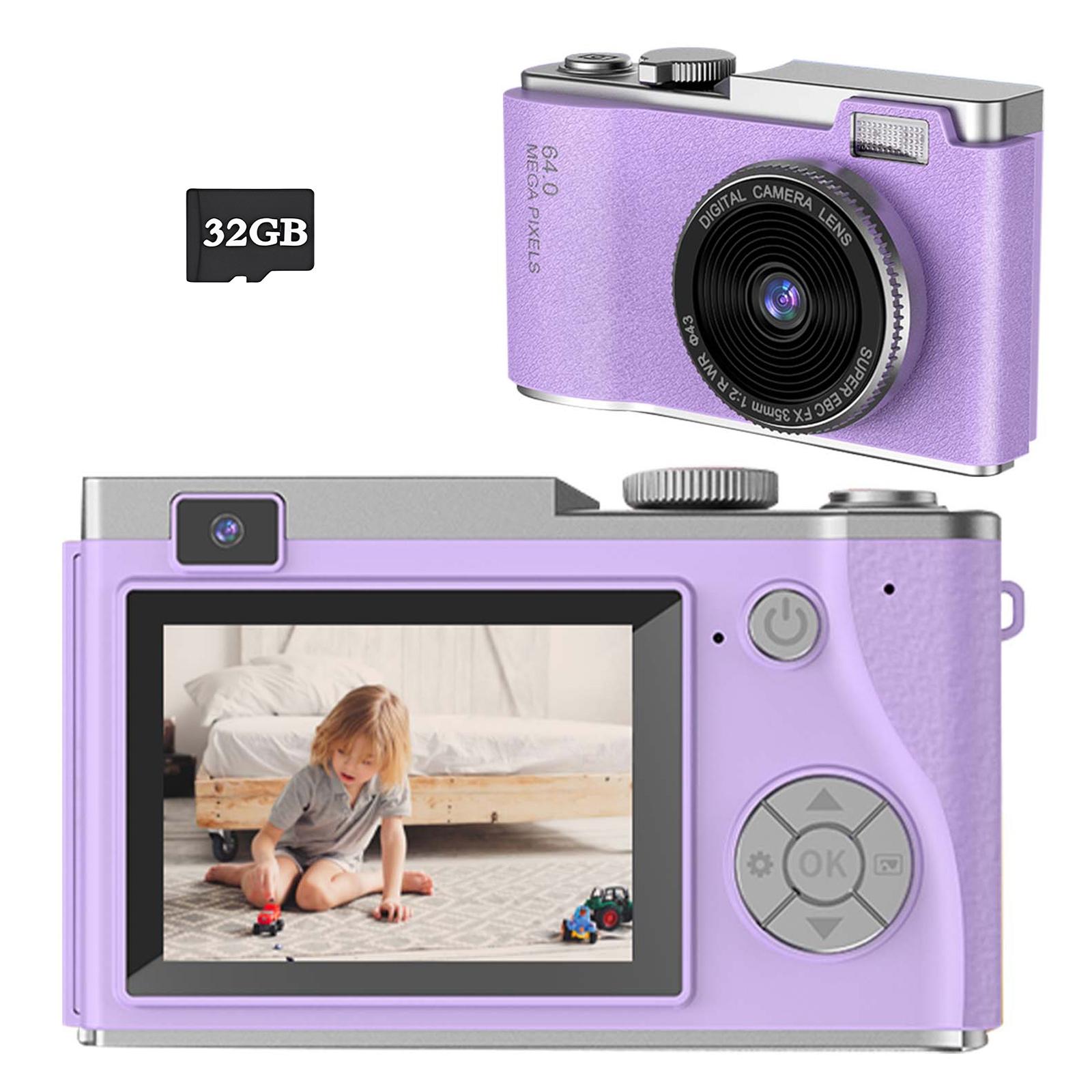 Kids' 2.4 Inch Autofocus Selfie Camera, Digital Portable Camera, Fun Photography Toy for Ages 3-12, Captures Outdoor Adventures & Memories, Ideal Gift for Children