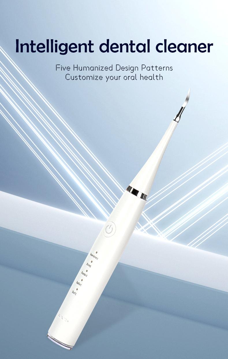 [Holiday Haul] Professional Teeth Cleaning Kit – 5 Modes for Removing Stains, Plaque & Tartar, with Mirror and Extra Brush Heads, Perfect for Beginners & Sensitive Teeth