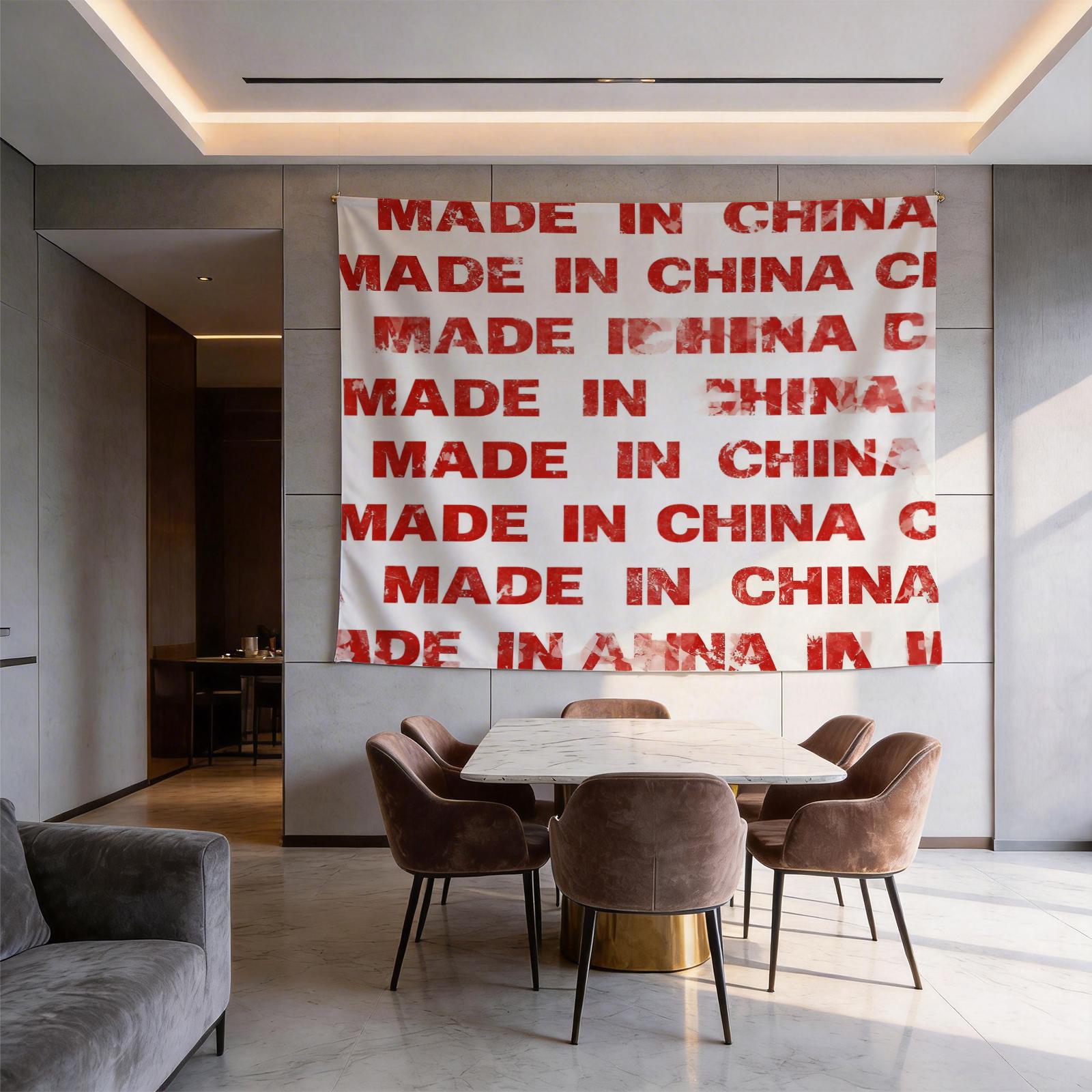 1 Piece Red Letter Themed Printed Decorative Tapestry, HD Digital Printing Wall Hanging Tapestry, Fadeless Polyester All-Season Multi-Purpose Tapestry for Bedroom Living Room & Dorm, Easy to Hang & Machine Washable