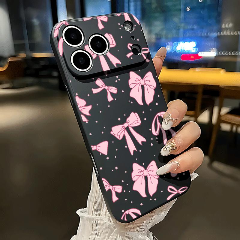 Full screen pink bow tie Soft&Flexible TPU Silicone Phone Case For iPhone 17 Pro Max AIR 16 15 14 13mini 12 11 Plus XR XSMAX Cases For Samsung Galaxy S26 Ultra S25 Edge S24 S23 S22 Plus Durable|Shockproof|Full Camera Protection Full screen pink bow tie Soft&Flexible TPU Silicone Phone Case For iPhone 17 Pro Max AIR 16 15 14 13mini 12 11 Plus XR XSMAX Cases For Samsung Galaxy S26 Ultra S25 Edge S24 S23 S22 Plus Durable|Shockproof|Full Camera Protection