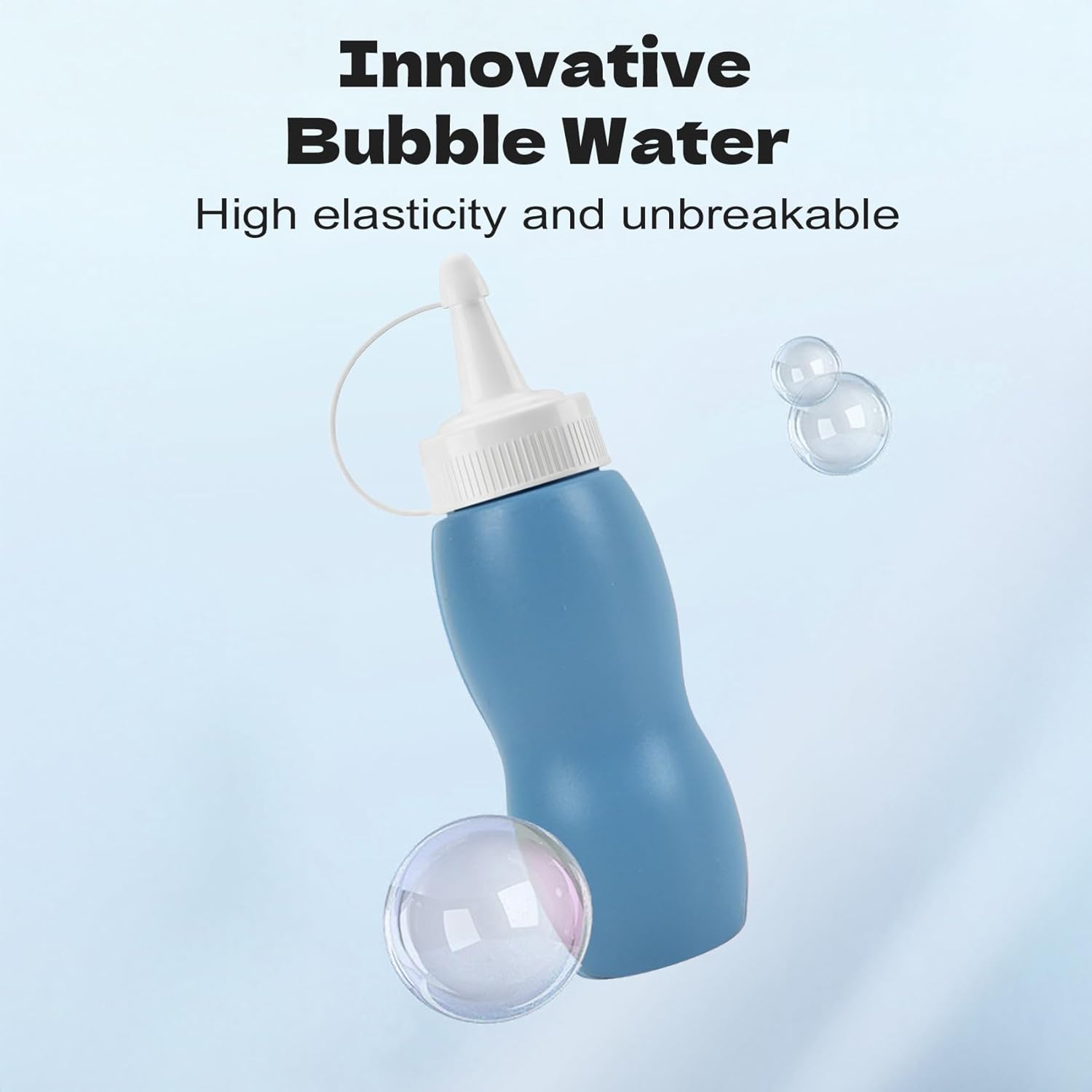 Fog Bubble Machine Rechargeable Automatic Electric Smoke Bubble Machine Magic Smoke Bubble Maker Colorful Lights Music Elastic Bubble Fog Wand Magic Interactive Fog Bubble Maker for Kids Parties Beaches Summer Easter Basket Stuffers with a 70ml Bubble So