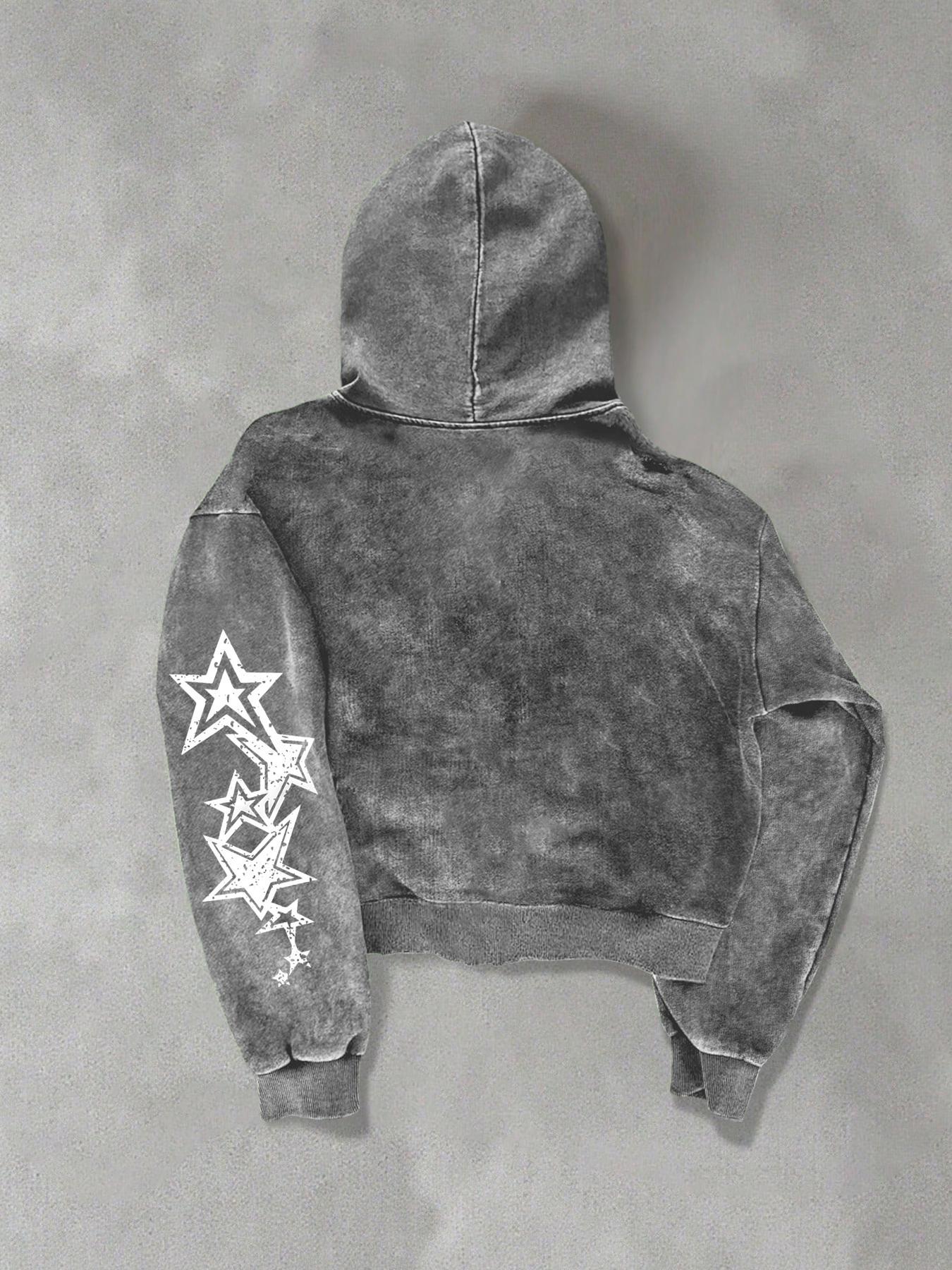 Unisex design, street style, Fitted, Graphic hoodies, black zipper