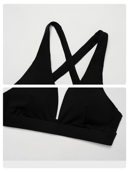 Women's High-Impact Sports Bra, Cross Back Design, Breathable & Comfortable, Ideal for Running & Gym Workouts, Ladies Fitness Apparel, Wireless Sports Bras