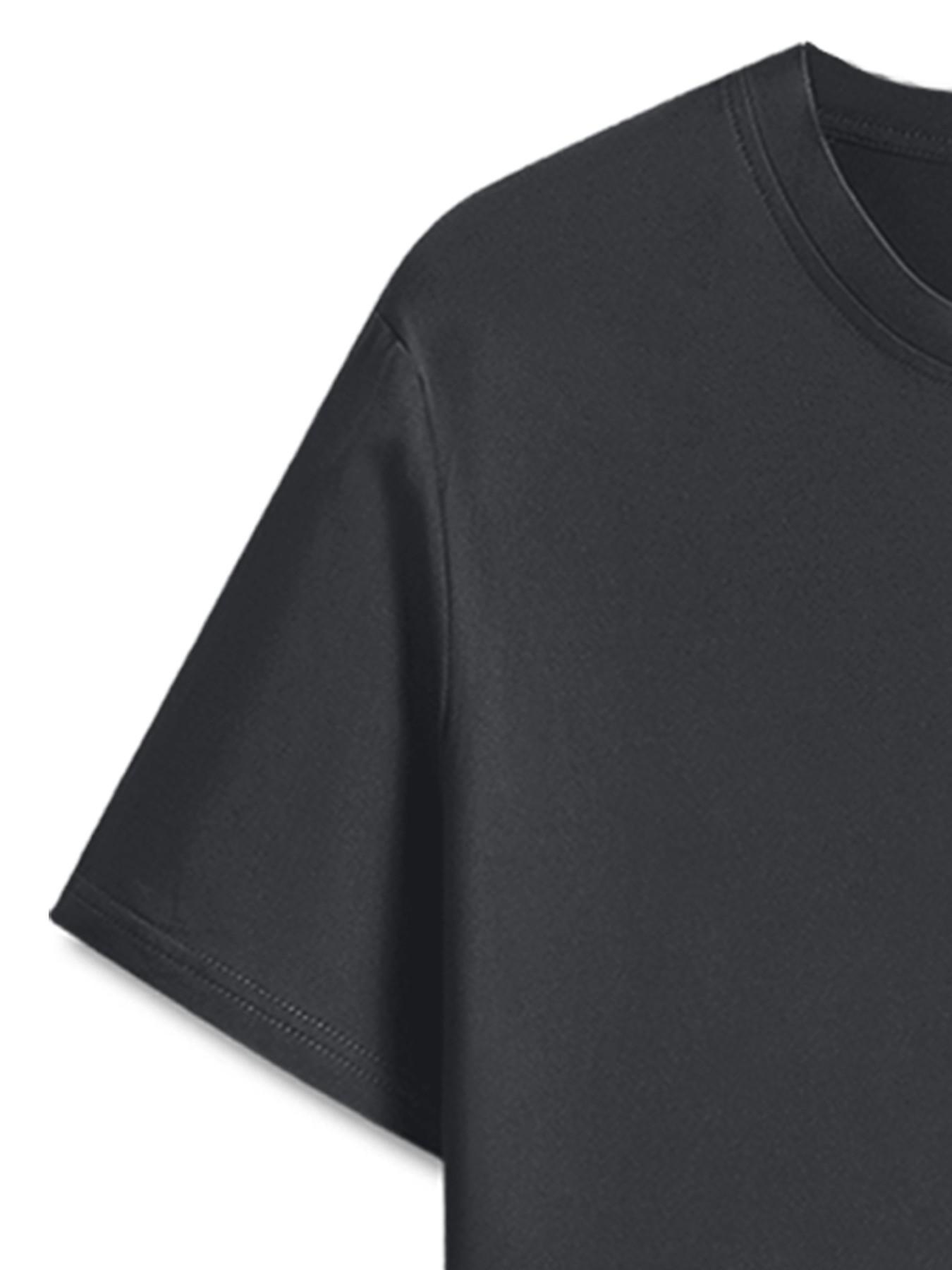 Oversized Spade Pattern T-shirt for Men, 2026 Summer Street Style Poker Printed T-shirt, Retro Y2K Harajuku Casual Cotton Top, Hip Hop Street Style Short Sleeve, Casual Daily Wear