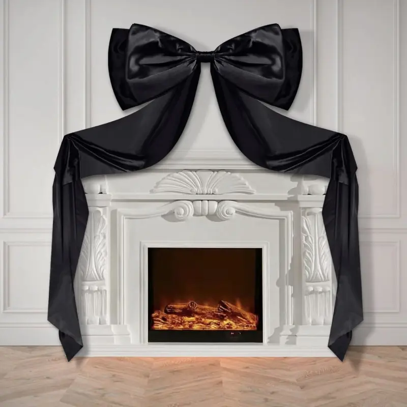 Product Enormous White Bow Decoration Large Playful Bow Ribbon Background Wedding Bride Christmas