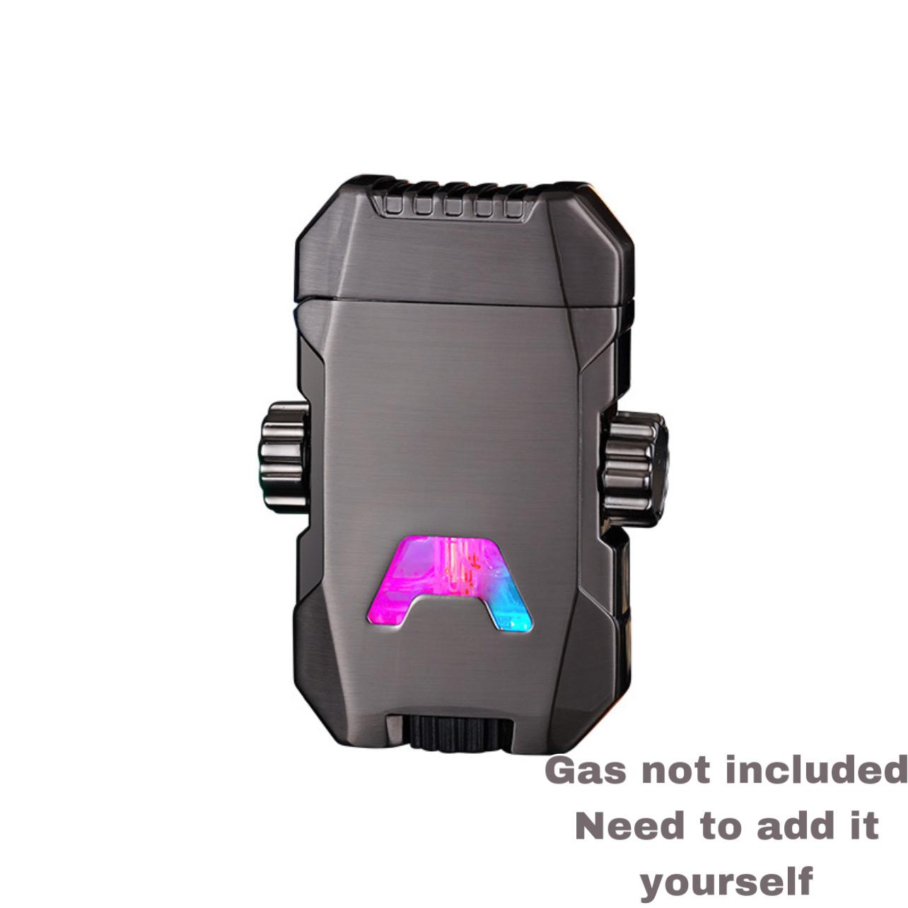 Christmas gift | (Gas no included)Windproof Lighter, Creative Mecha Shape Lighter, Adjustable Flame Size, Portable Butane Inflatable Lighter, Gift Chioce