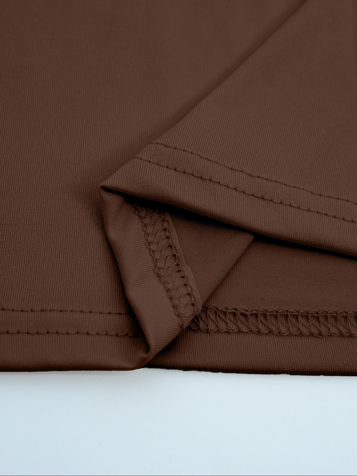 Women's Casual Fashion Apricot Smocked Doll Top, Long Sleeve T-shirt for Autumn and Winter