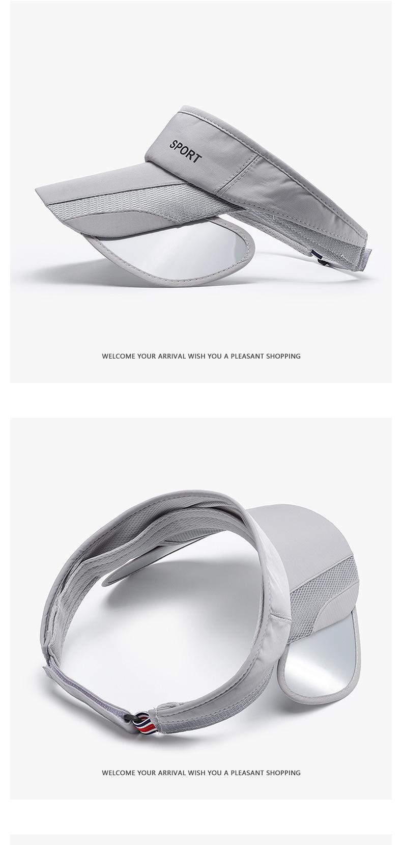 Empty top hat for men, golf sun protection hat, outdoor sports, summer sun protection, UV protection, women's sun hat, sweat absorbing and breathable material, soft and wear-resistant texture, suitable for running, hiking and travel sports