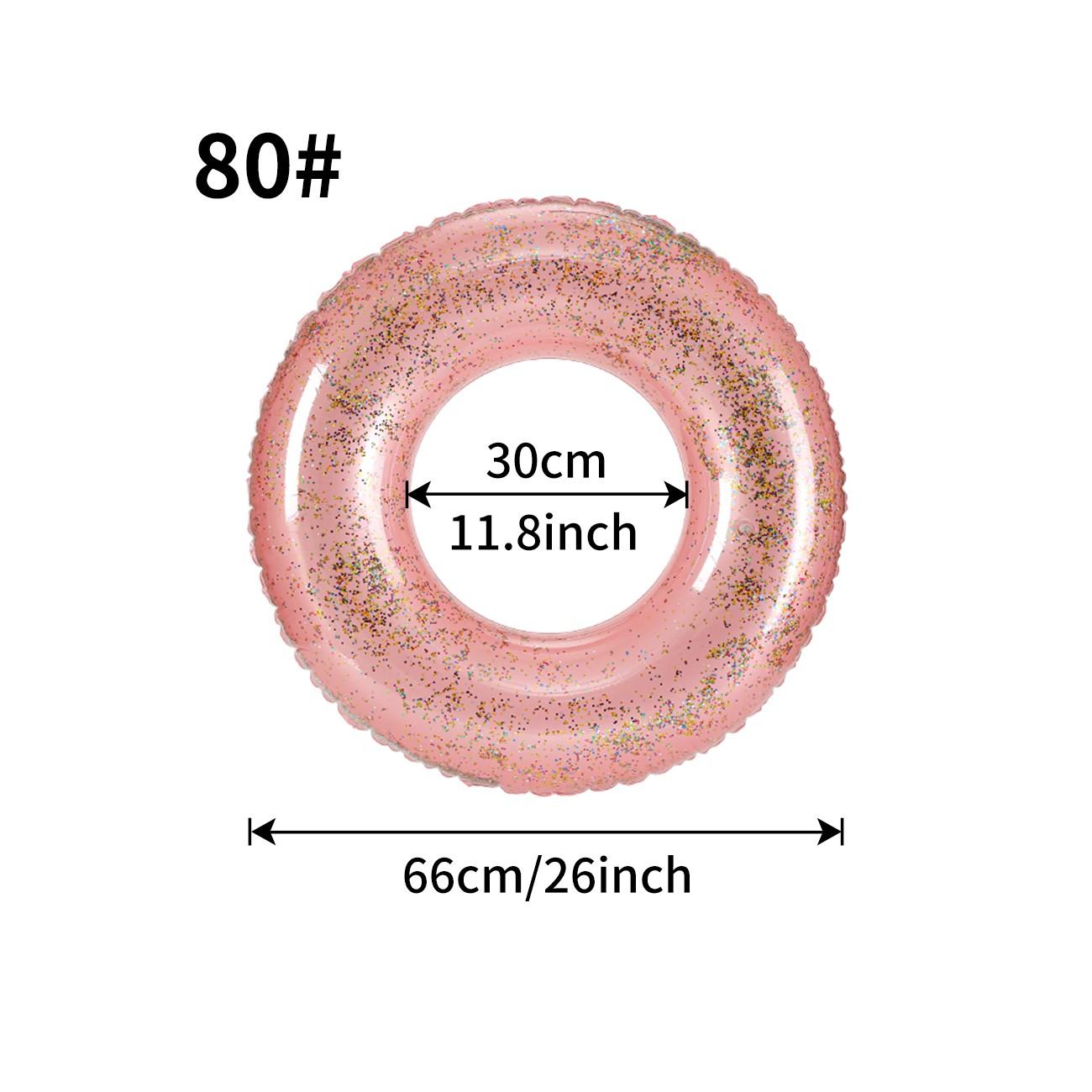 Bright Inflatable Swim Ring (blue/) with LED Function, Perfect for Pool Parties, Essential Summer Beach Gear!