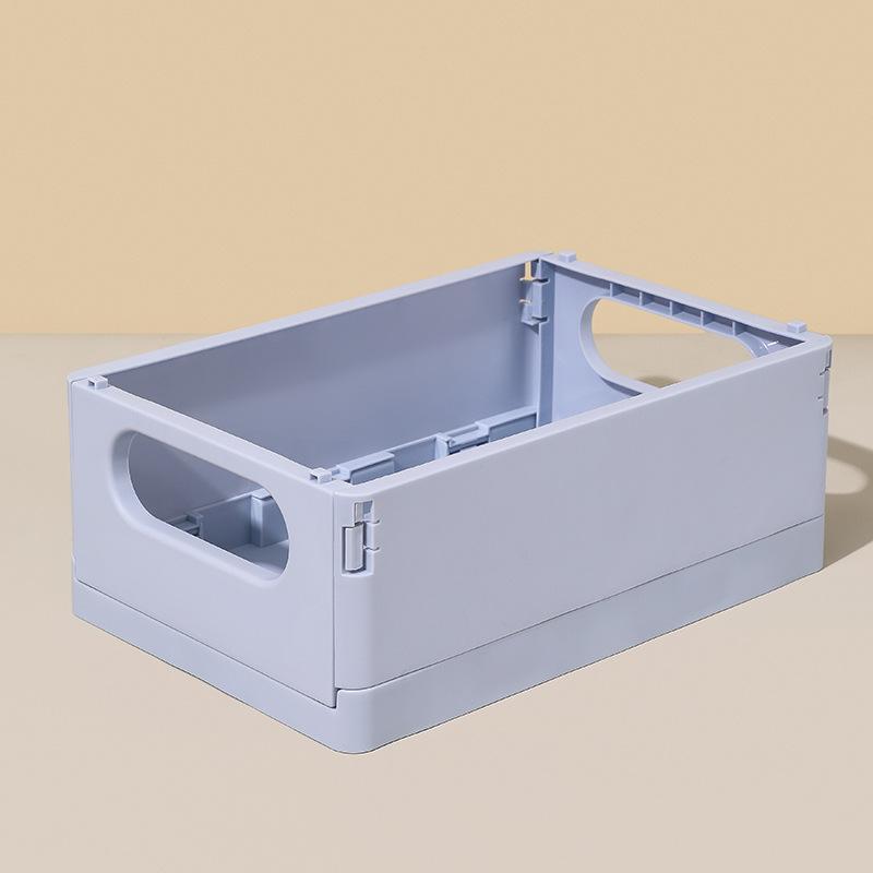 2pc Multifunctional Foldable Storage Box, Office Supplies Jewelry & Cosmetic Organizer, Durable PP Material, Ideal for Home & Travel Use