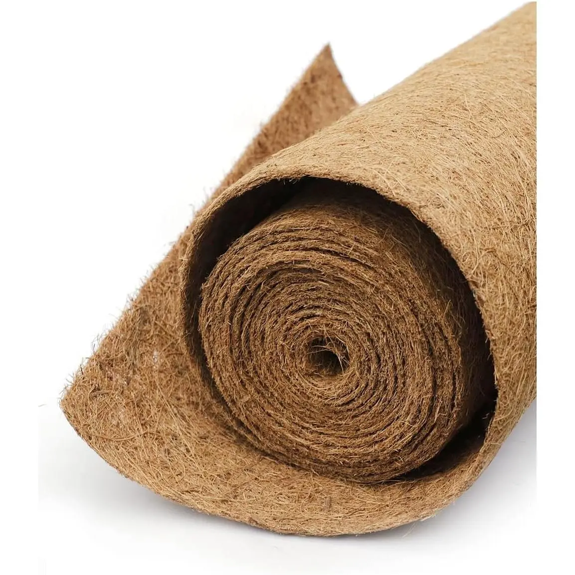 Coconut Fiber Mat, 24 x 160 inch Natural Coconut Liners for planters Flower Basket, Natural Coconut Fiber mat, Garden Decoration, Animal pet pad, Reptile Carpet, Snow Mat (24 x 160)