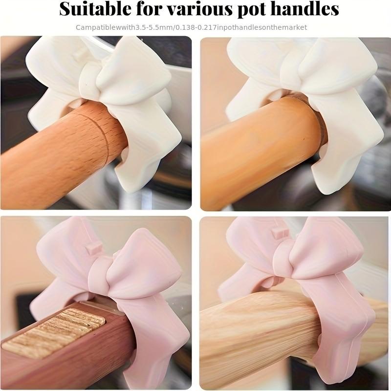 Cute Bow Silicone Spatula Holder, Space-Saving Kitchen Organizer, Heat Resistant, Scratch-Resistant, Compatible with All Stoves, Tableware