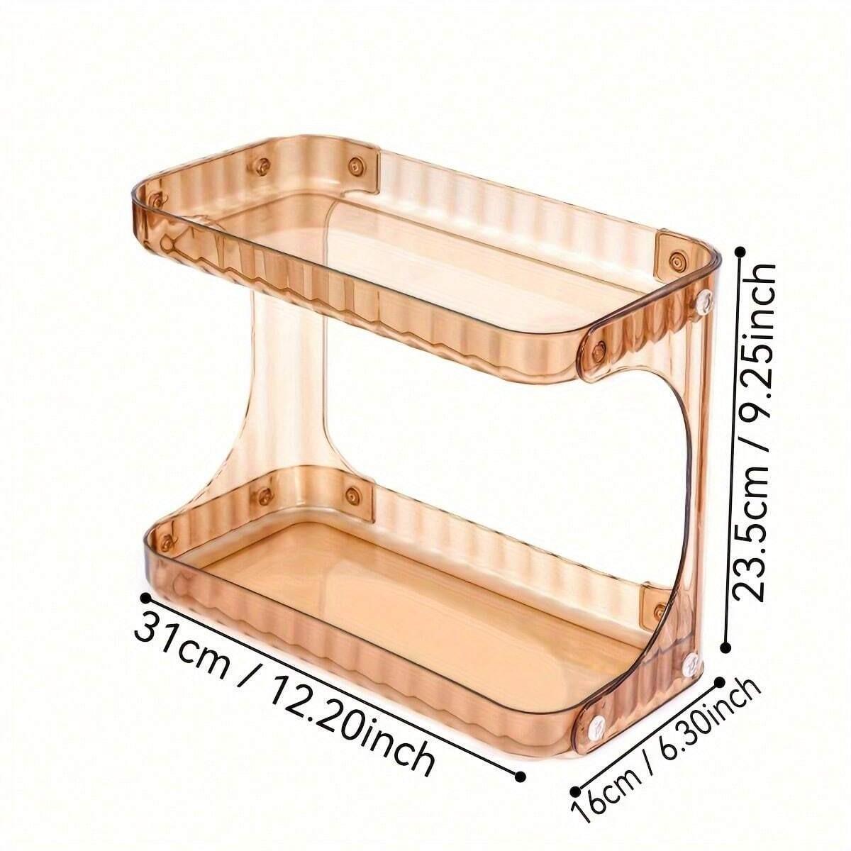 Tabletop Cosmetic Storage Box, Desktop Bathroom Skincare Organizer Rack, Space-Saving Makeup Container, Ideal for Home Organization