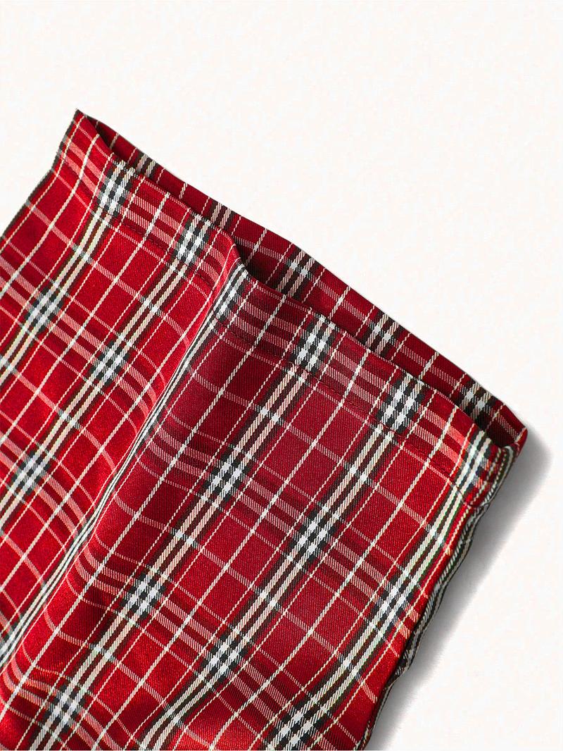 Retro Striped Short Sleeve Shirt with Letter Print, Loose-Fitting Casual Woven Top for All Seasons, Vintage Style Button Shirt, Casual Comfy Shirt