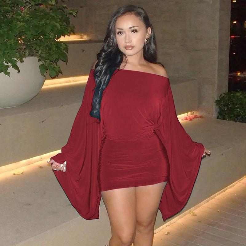 Women Spring Autumn Long Sleeve Party Club Evening Elegant Bodycon Mini Dress date night formal wear wardrobe staple street style classic minimalist cocktail attire chic look refined special occasion
