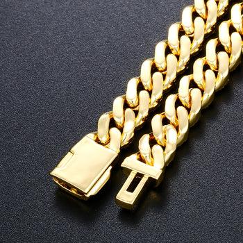 【#B26】UCCIYO 8mm Hip Hop Rock Solid 925 Sterling Silver Created Synthetic Moissanite Cuban Bracelets For Men Women Fine Jewelry