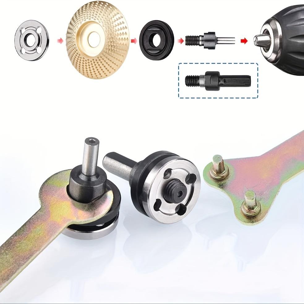 Conversion Angle Grinding Adapter Connecting Rod Kit for Electric Drill, 6mm & 10mm Arbor Mandrel Adapter with Spanner, Angle Grinding Tools Accessories, Hardware, Heavy Duty, Industrial