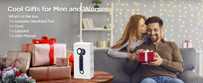 Portable Handheld Fan for Ice Application, 3 Speed USB Rechargeable 5000mAh Battery Operated, LED Display, Cooling Personal Fan for Women, Men, Travel, Camping, Outdoor