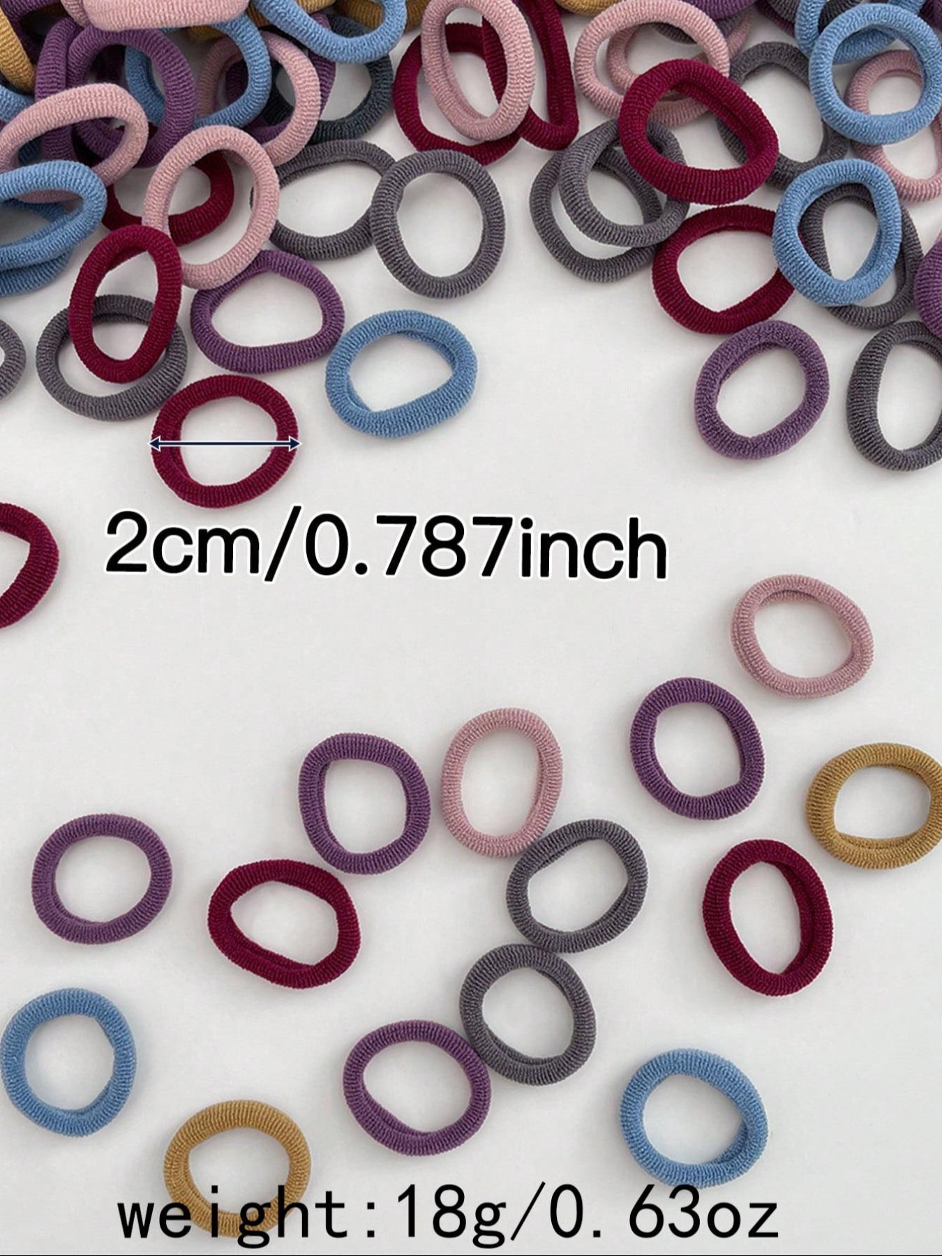 200pcs Pack Small Size Multicolor Spandex Hair Ties, Cute Casual Elastic Rubber Bands for Ponytail, Ponytail Holders, All Seasons Hair Accessories