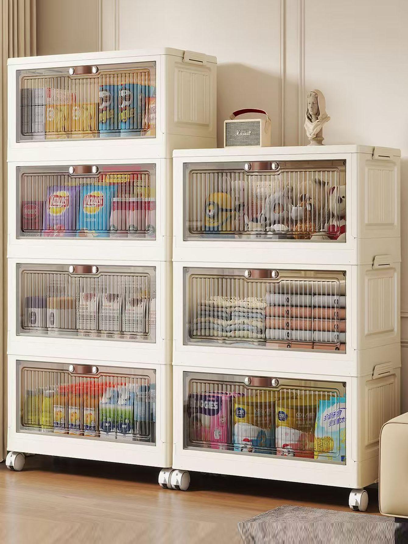 Multi-Layer, Multifunctional Storage Cabinet, Home Organizer Rack, Snack Box Holder, Easy Assembly, Space-Saving Design, Ideal for Kitchen & Living Room