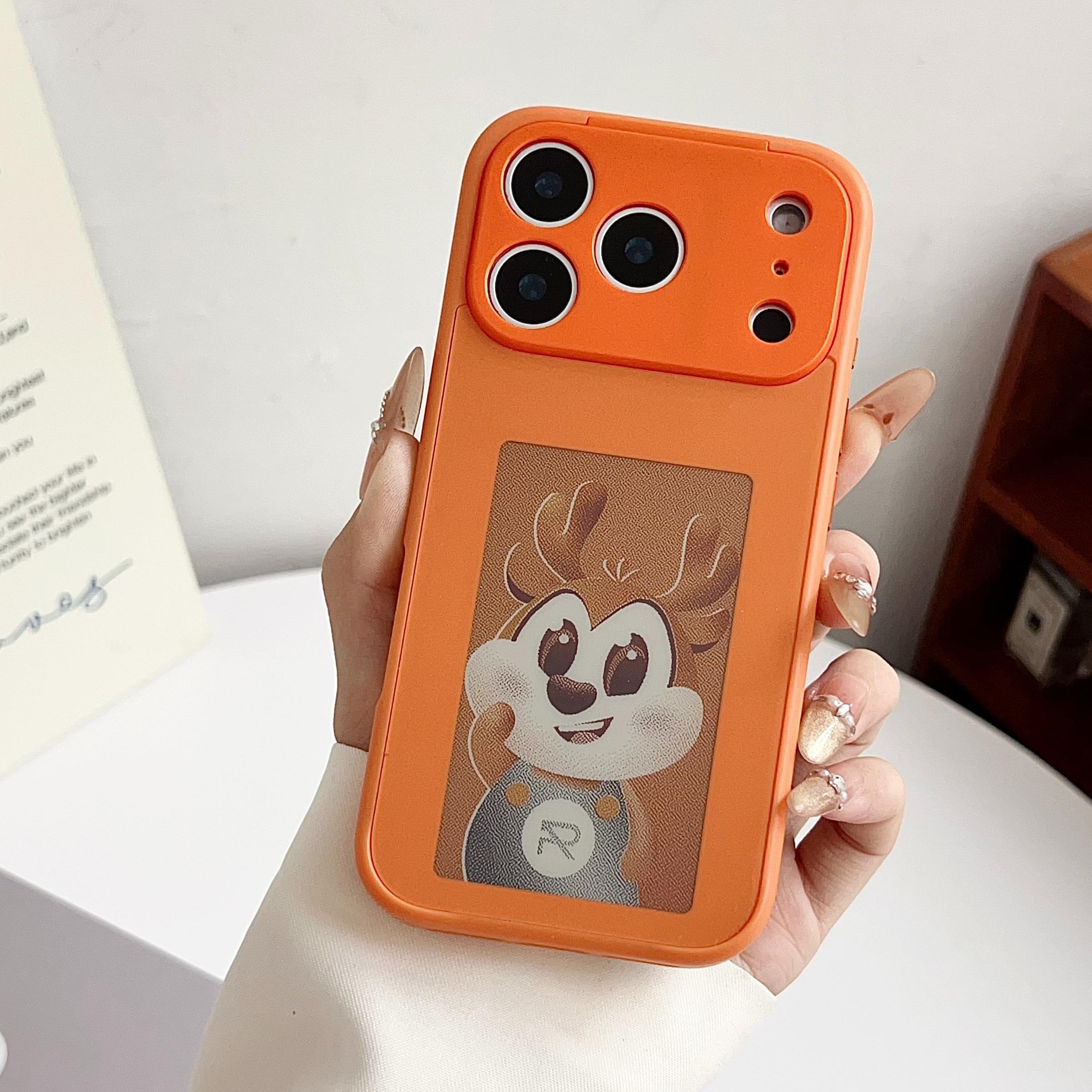 NFC Ink Screen Phone Case, Change Photos Anytime, APP DIY Display, Personalized, Ai Generated Photos, Four Color Screen, Fun Gift, iPhone Series, Accessories