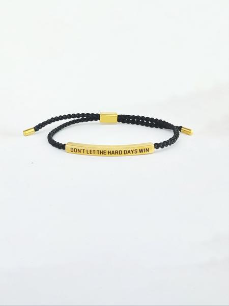 Stainless Steel & Bracelet, Adjustable 10 Inch Design, Custom Engraved Message, Elegant Style for All Occasions, High Quality Bracelet